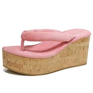 Veronica Beard Gabby Platform Wedge Thong Sandal
